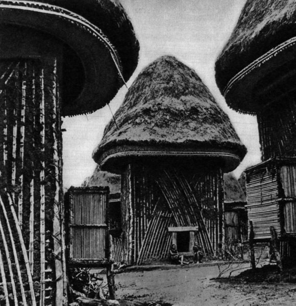 69. Жилище с шатровой соломенной крышей в Камеруне