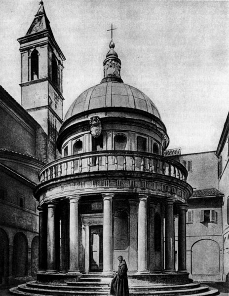 121. Часовня Темпьетто в Риме. Окончена в 1502 г. Арх. Д. Браманте