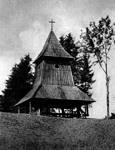 146. Колокольня сельской церкви, Чехословакия. XVI в.