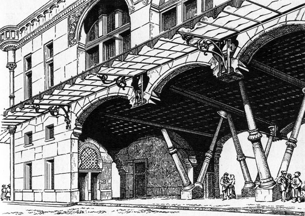 196. Архитектурная фантазия Э. Виолле ле Дюка. 1863 г.