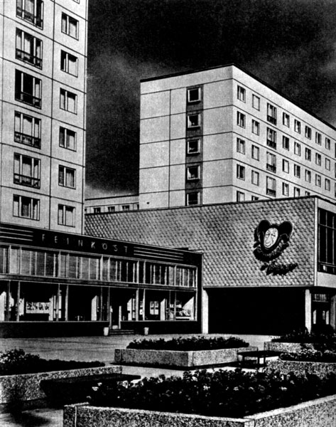 266. Фрагмент городской застройки в г. Магдебурге, ГДР. 1963-1965 гг.