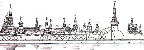 Москва. Панорама Кремля