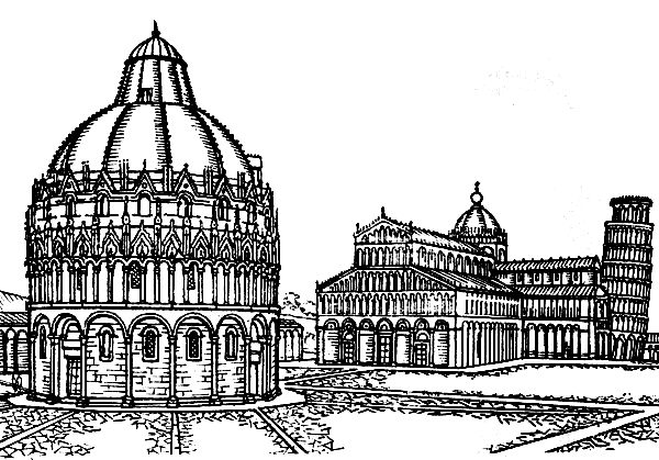Соборная площадь в Пизе (XI—XIII вв.)