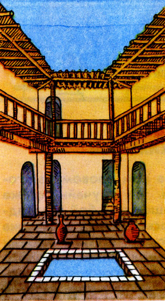 Внутренний двор месопотамского жилого дома (реконструкция) 