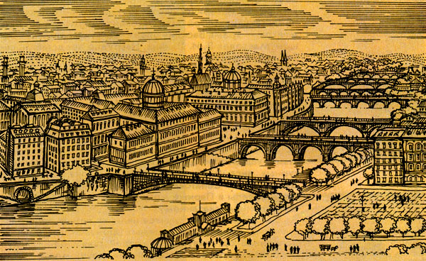  Часто расположенные мосты делают Сену частью городского пространства центра Парижа 