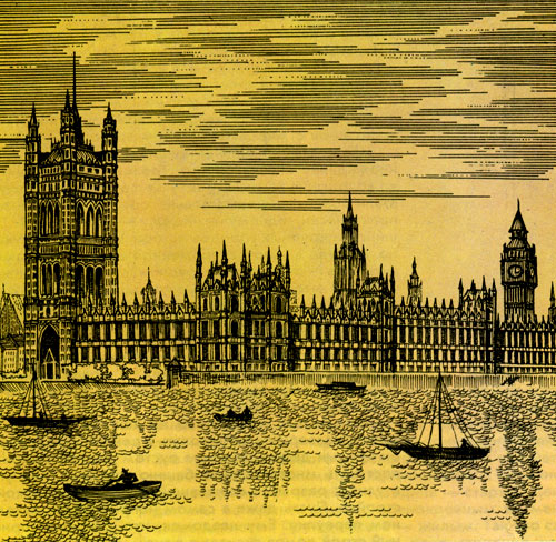 Центральный ансамбль Лондона — здание английского парламента 