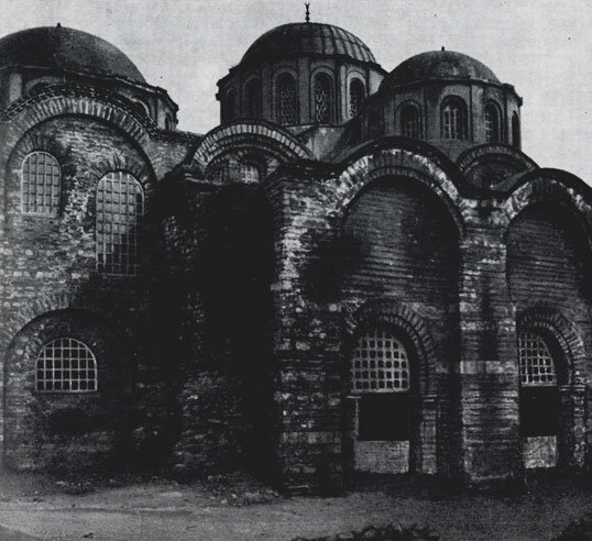 Константинополь. монастырь Пантократора. Западный фасад храмового комплекса