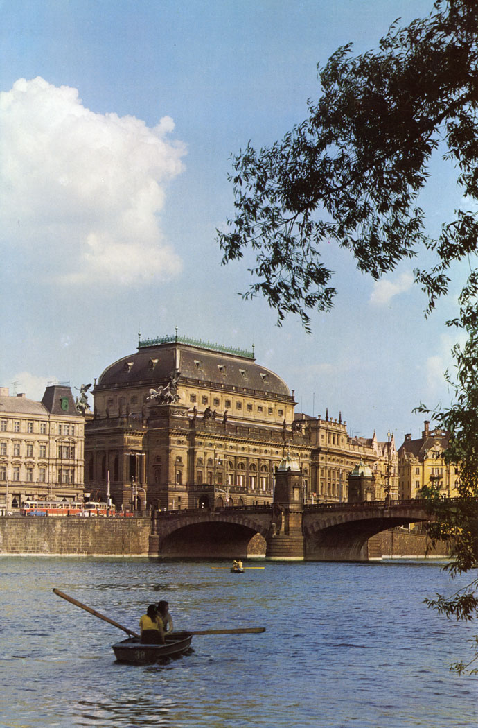 The National Theatre was built in the years 1868 to 1881 to a design by Josef Zitek; after the fire in 1881 it was rebuilt in 1883 to a design by Josef Schulz. With its effective architecture it is Considered one of the most important buildings of nineteenth century Prague, but even more important is its significance as the leading Czech stage in the history of modern national culture.