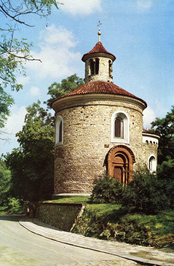 One of the three Romanesque rotundas which survive in Prague to this day is the Rotunda of St. Martin at Vysehrad. It probably came into existence at the end of the 11th century. It was rather carelessly restored in 1878-1880.