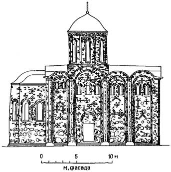 Гродно. Борисоглебская церковь на Коложе, XII в. Северный фасад