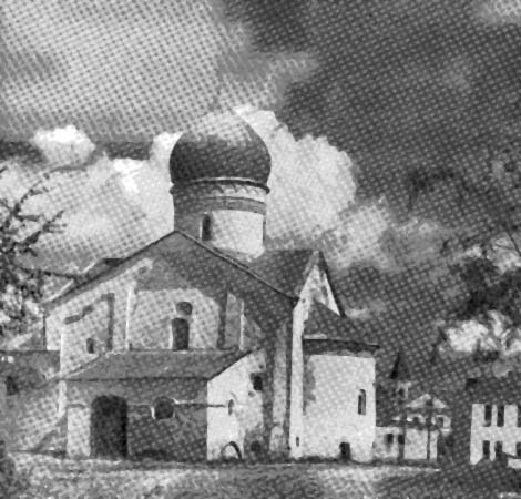Новгород. Церквь Дмитрия Солунского на Славкове. 1463 г. Вид с юга