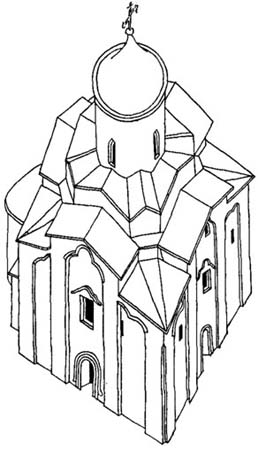 Псков. Церковь Успения в Мелетове. 1462-1463 гг. Реконструкция