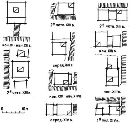 Схемы срубов жилых домов