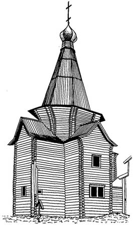 Серо Шуерецкое близ Кемн. Никольская церковь. 1595 г.