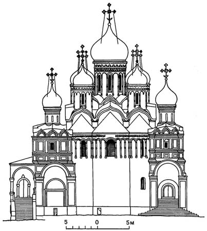 Москва. Благовещенский собор. Восточный фасад