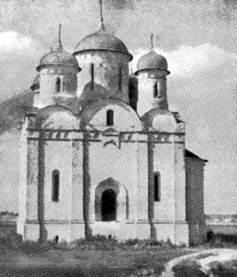 Можайск. Рождественский собор Лужецкого монастыря. Вид с юга