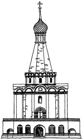 Переславль-Залесский. Церковь Петра Митрополита, 1585 г. Западный фасад