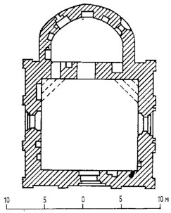 Муром.Церковь Косьмы и Дамиана, 1565 г. План